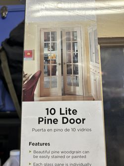 Unfinished Door 24x80 French , Pantry