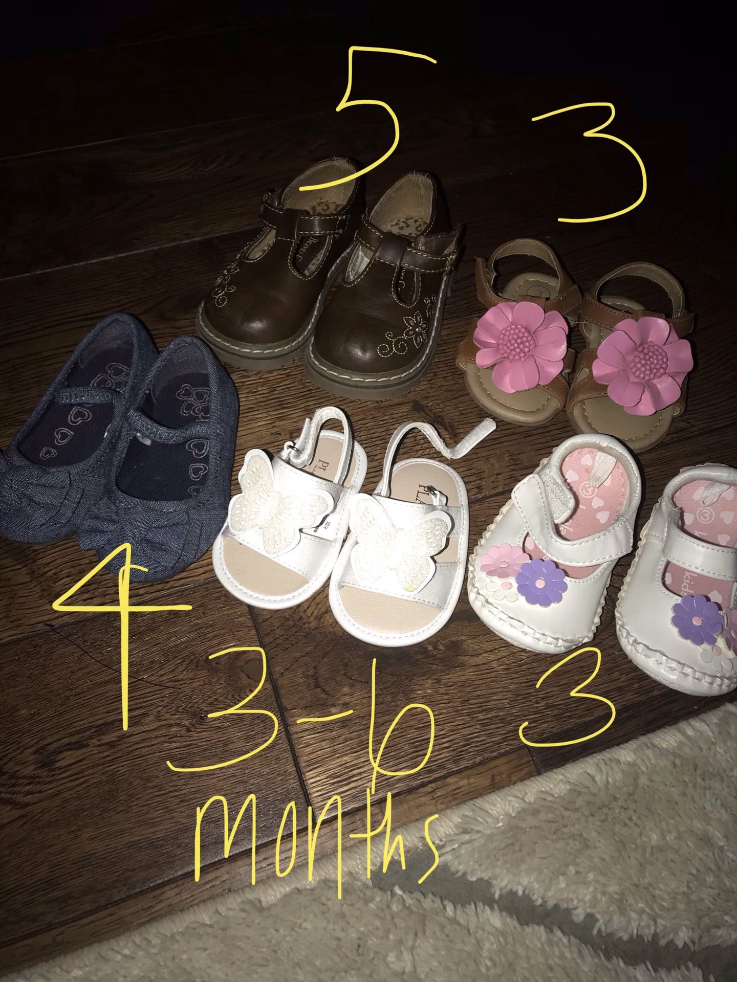 Baby shoes and diaper bag