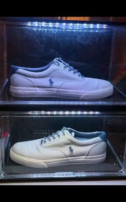 Size 10.5 Polo Ralph Lauren Vaughn Canvas Low-Top Sneakers
