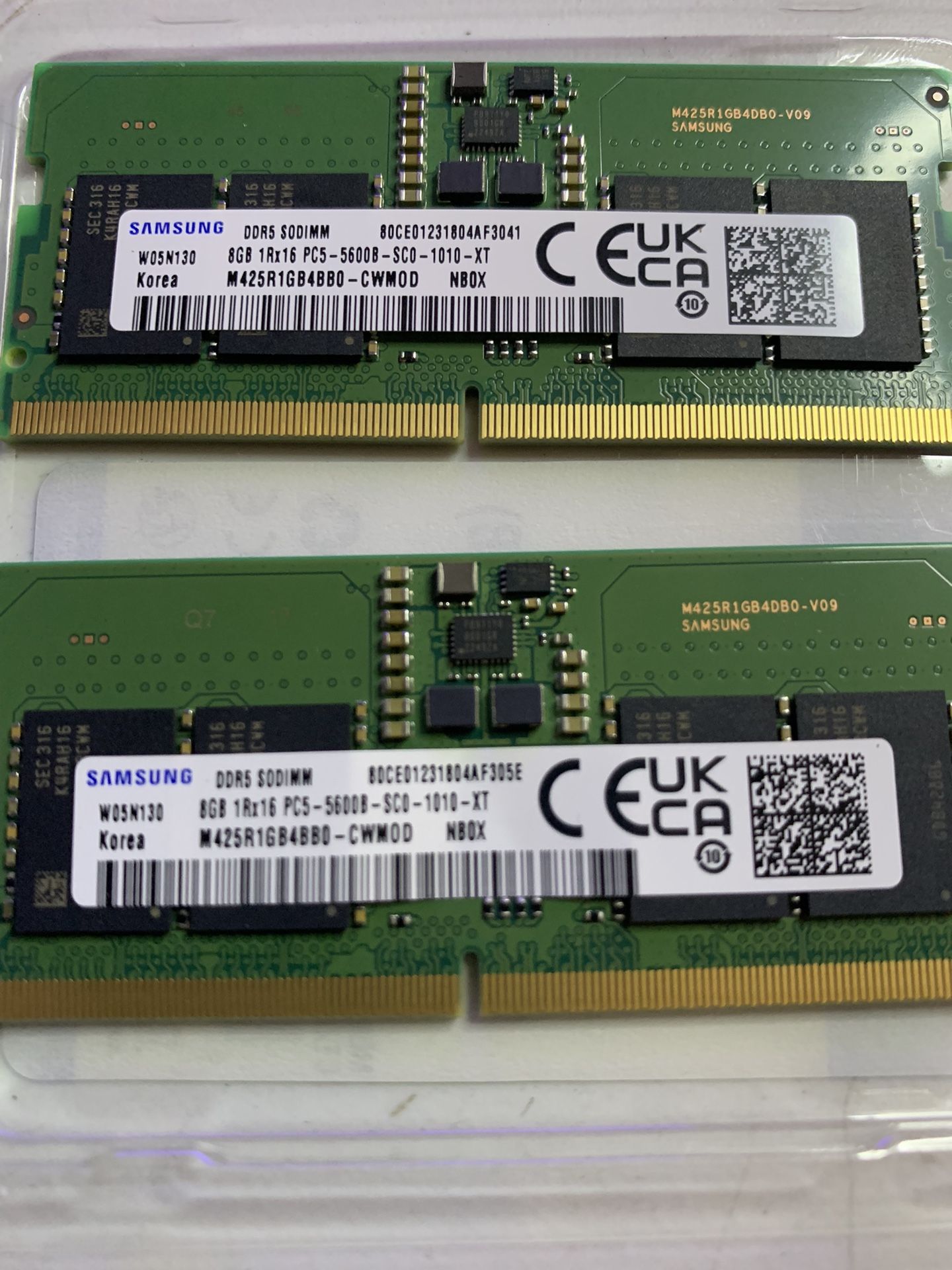Memory RAM Samsung DDR5 SODIMM 8G 2x16G