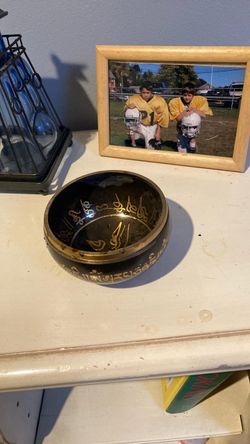 Black and Gold Tibetan Singing Bowl