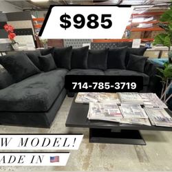 Black Sectional 