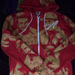2XL & 3XL Asaali Gold/red Hoodie 