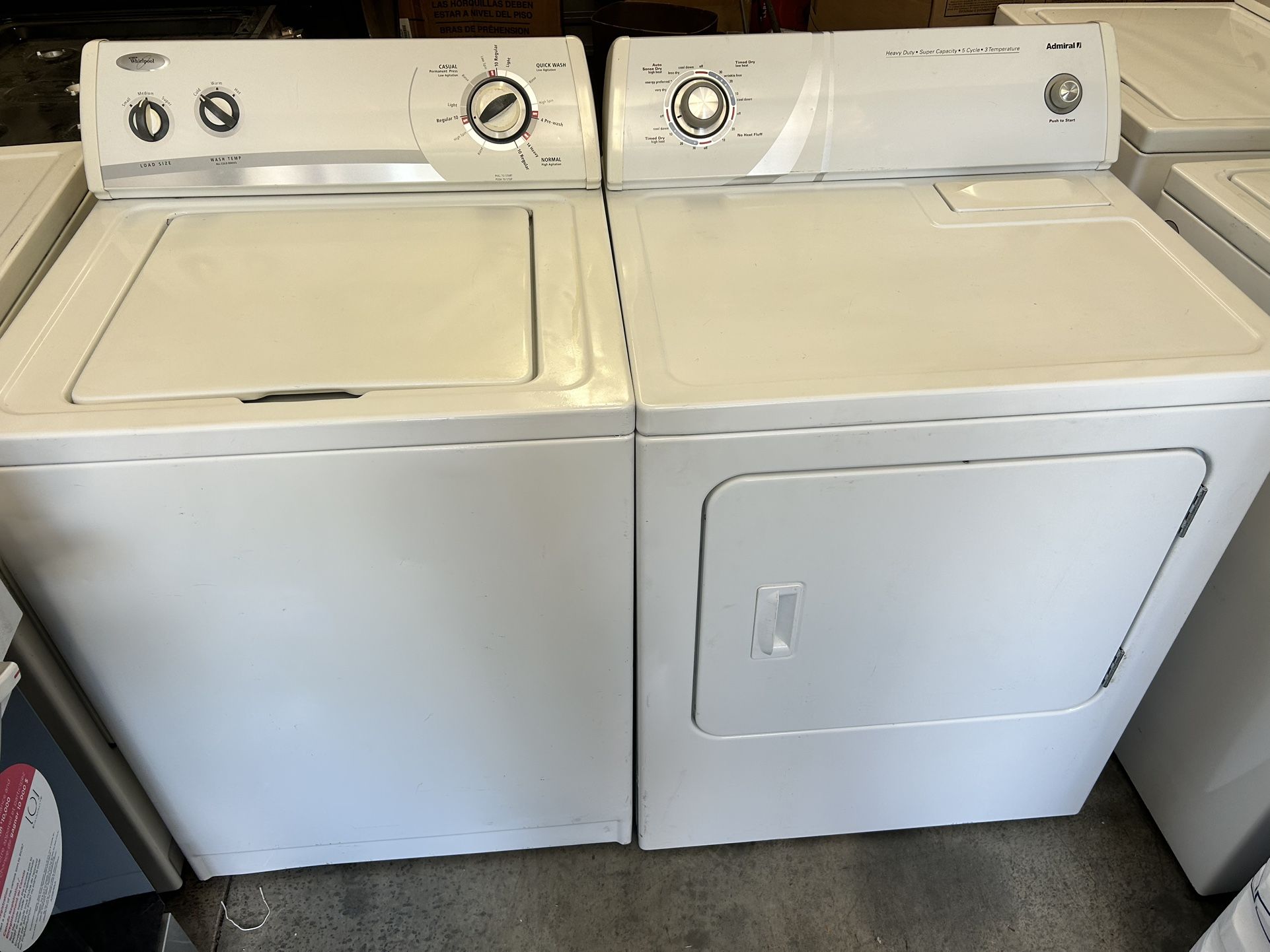 ⭐️NICE CLEAN TOP LOAD WASHER AND DRYER SET⭐️