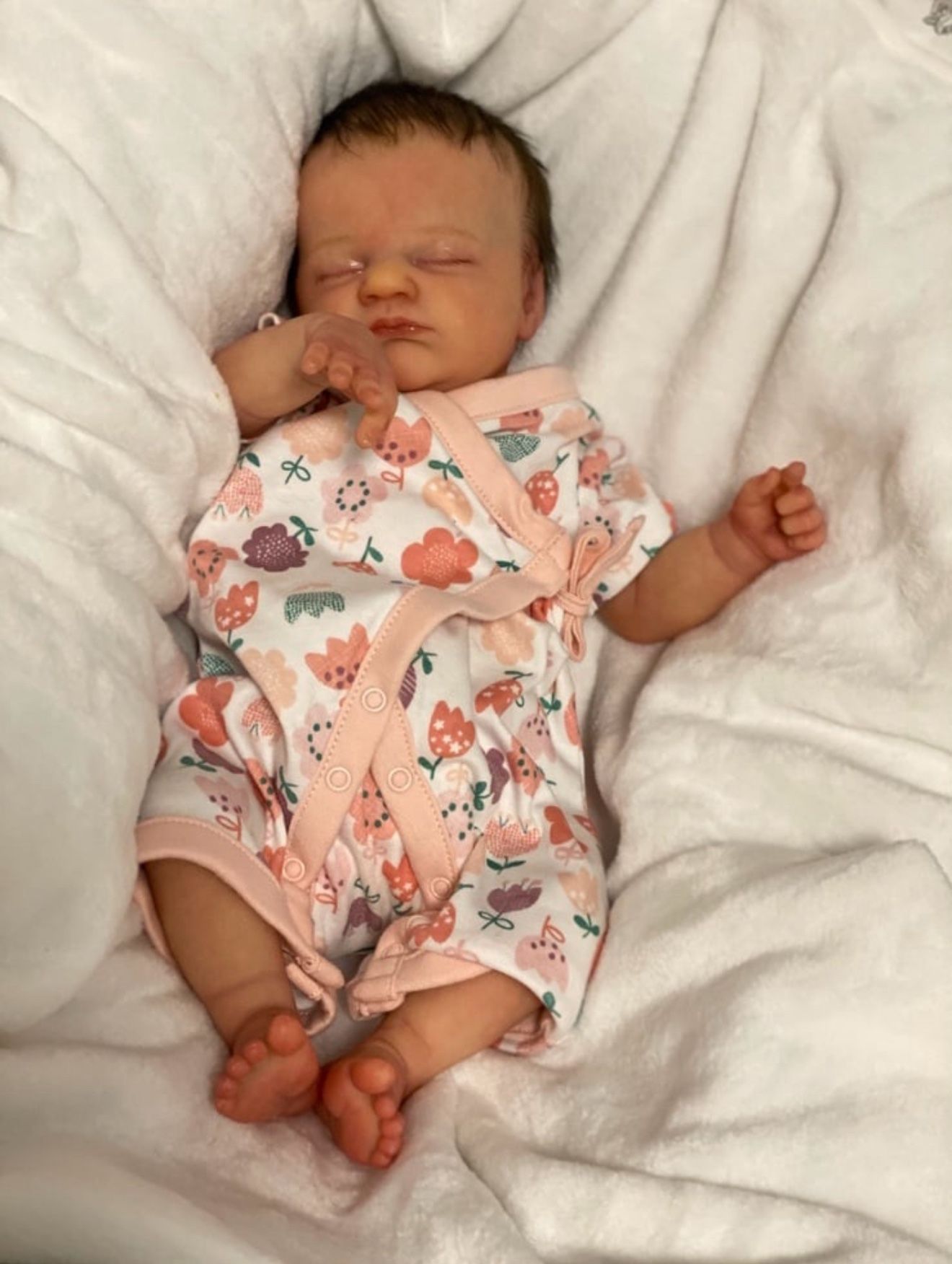 SOLD OUT SCULPT HANDMADE BRAND NEW COLLECTIBLE EXCLUSIVE REBORN NEWBORN BABY DOLL EVIE BY LAURA LEE EAGLES.