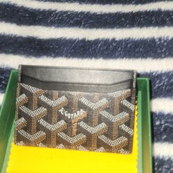 Black Goyard Card Holder (damaged box)