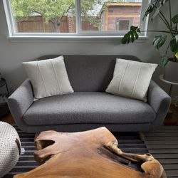 Gabriola 64” Loveseat (Gray boucle)