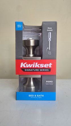 Kwikset
Pismo Satin Nickel Bed/Bath Square Door Knob