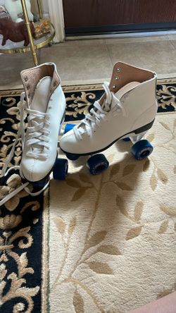 Roller Skates Size 6 White Vintage 