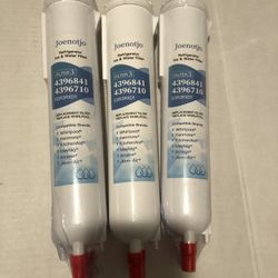3 joenotjo water filter ,  Compatible for whirlpool, Kenmore kitchen side MayTag Armani and Jen air  2 sealed 1 unsealed all new 