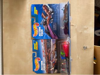 Vintage Hot Wheels Action Pack Lot (Set of 2) Drag Racing & Towing 2010 - New