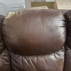 Leather Recliner Couch 