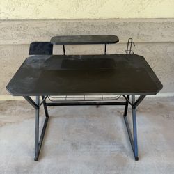 Amazon Basics Gaming Computer Desk with Wire Storage