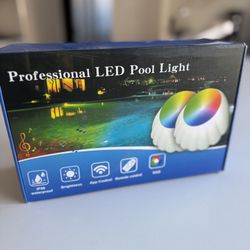 LOFTEK Smart Submersible LED Pool Lights, 20W RGB Music Sync Remote