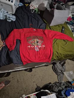 XL 1989 49ers NFC Champions Super Bowl XXIV Logo 7 Inc. SWEATSHIRT