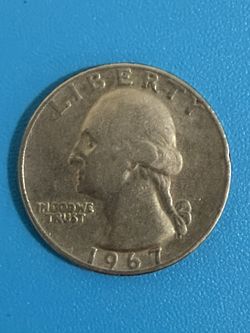 Quarter 1967 No Mint Mark $12,000