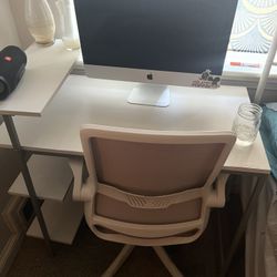 White Room Desk + Chair 