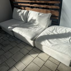 Modern Modular White Couch – 3 Pieces