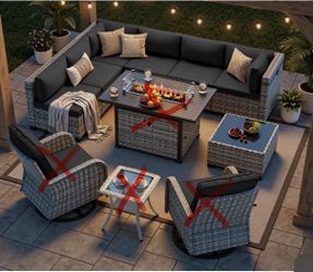 Patio set NEW wicker Wayfair [still in box] 6 seater