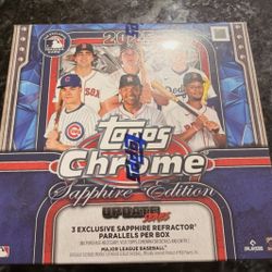 2025 Topps Chrome Baseball Updated Series Sapphire Edition Hobby Box