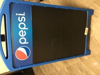 Commercial Pepsi Caulk board Menu With New Original Caulk Never Used 