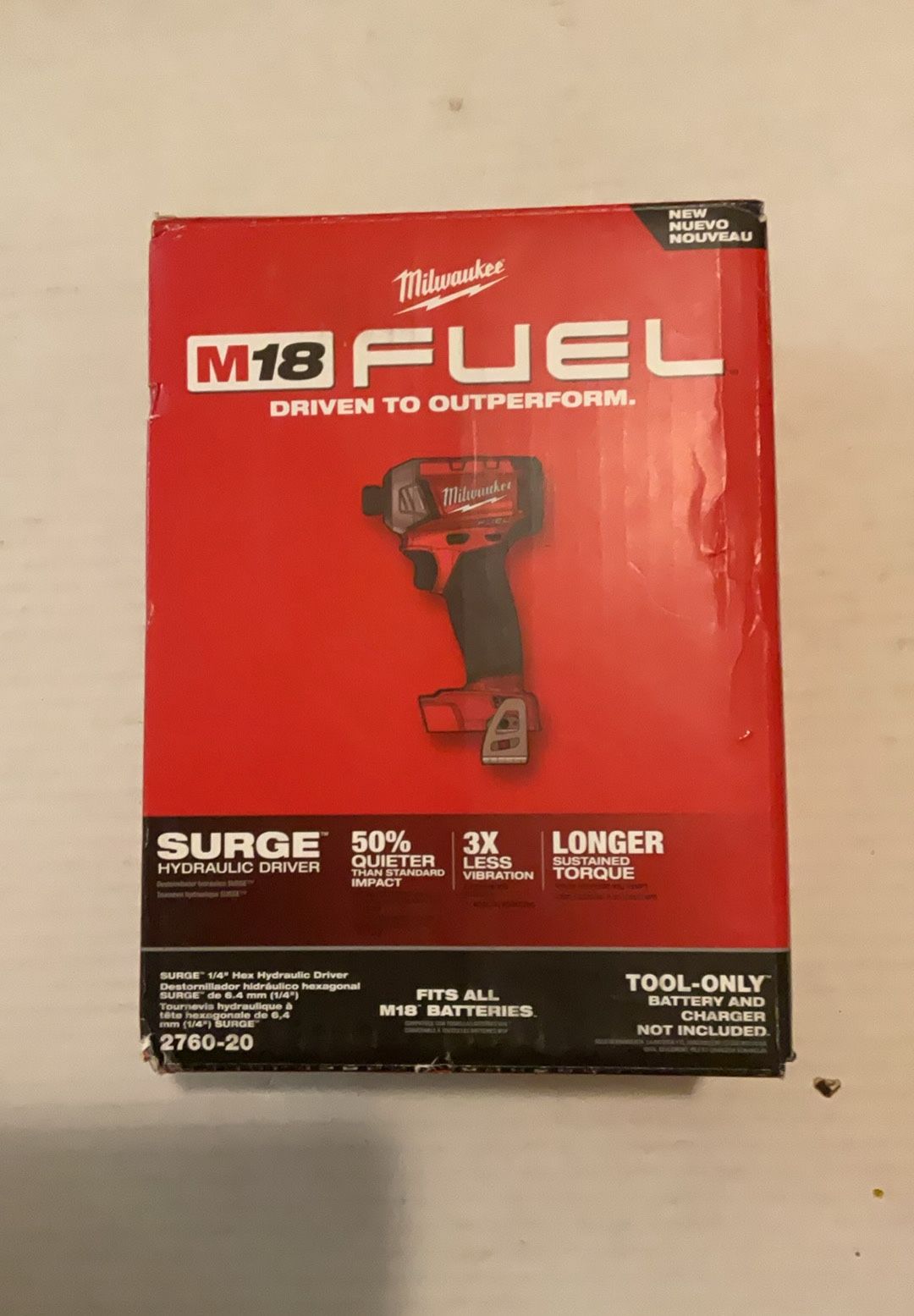 Brand New Milwaukee M18 SURGE Fuel Brushless 1/4” Impact Driver ( Tool Only ).      120 Firm on Price.    120 Firme en Precio.
