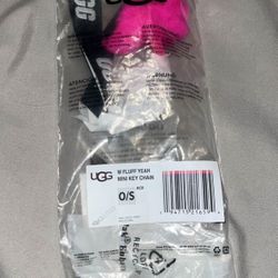 Ugg Fluff Yeah  Pink Mini Key Chain – NWT