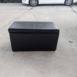 30 Inch Hinged Storage Ottoman Brown Multifunctional Seating & Storage Solution