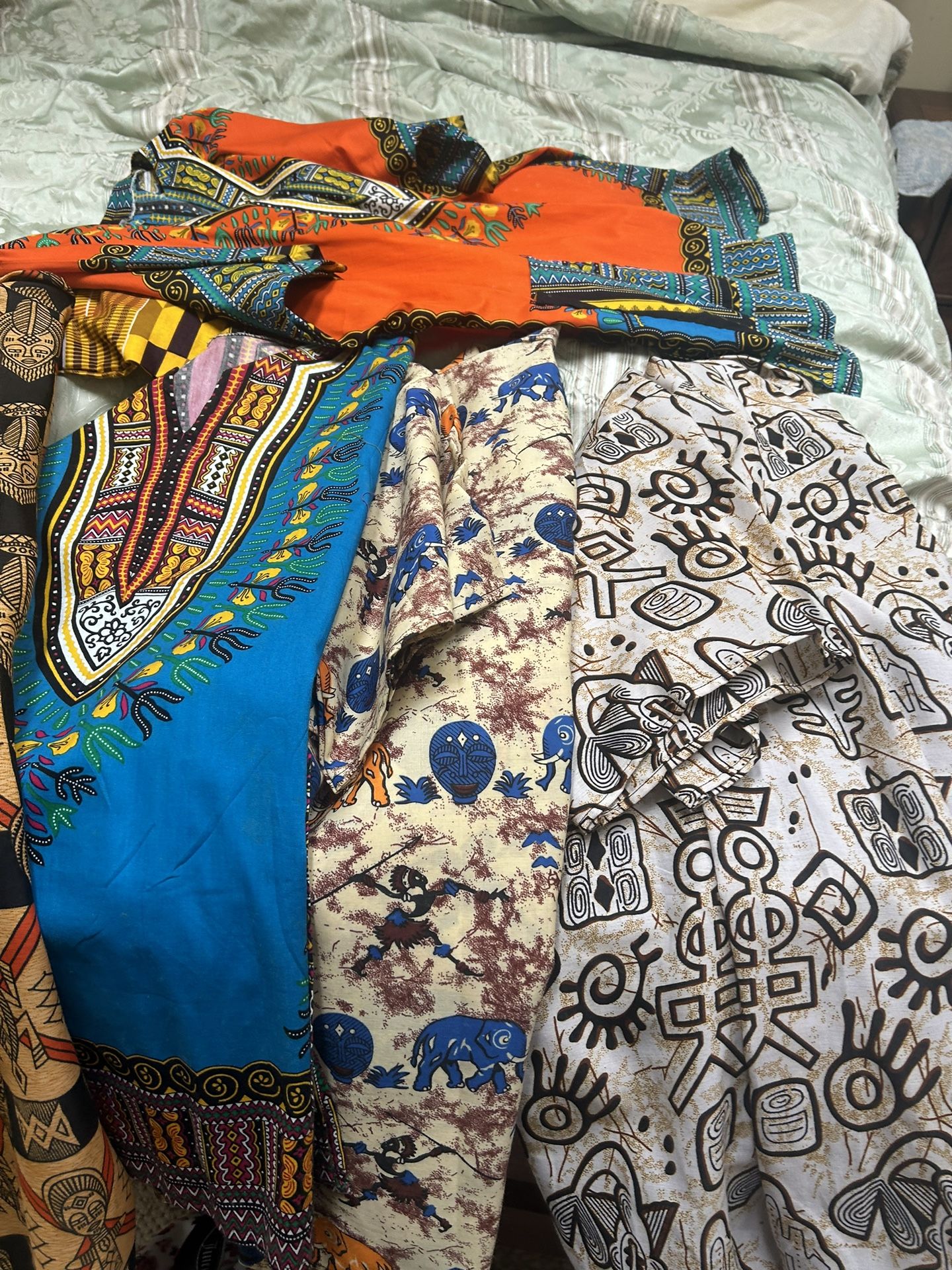 6 Brand New Never Worn African Culture Shirts