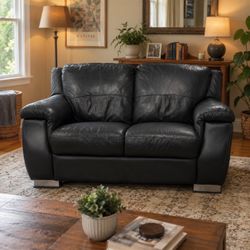 Chateau d’Ax Italian Leather Loveseat