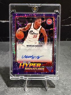Marcus Sasser NBA Hoops Hyper Signatures Auto Card