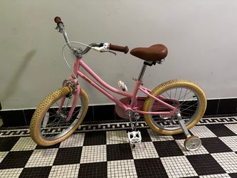 Girls Pink Bike with Removable Training Wheels
