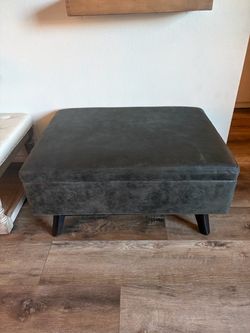 Mid-Century Modern Storage Ottoman