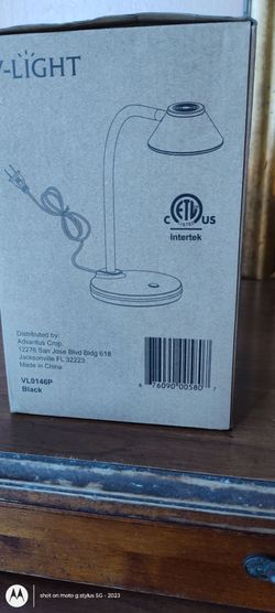 Small desk light black