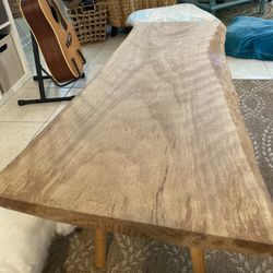 Live Edge Coffee Table - Live Oak