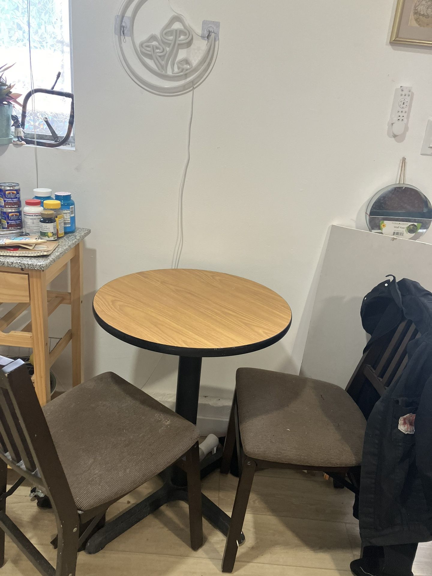 Small Round Kitchen Table And Two Chairs