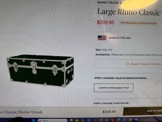 Large Rhino Classic Dorm Trunk