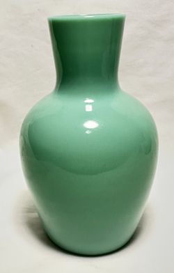 Rare Vintage Morgantown "Trudy" Jadeite Tumble-Up Carafe - Uranium Glass