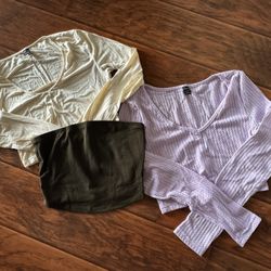 Women Crop Top Shirts Size Médium