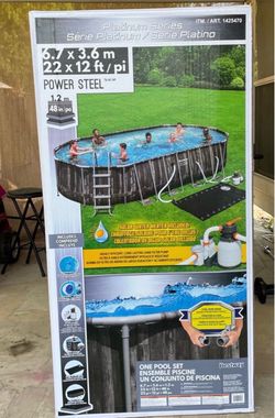Bestway Power Steel Platinum Series 22x12 ft Pool Set