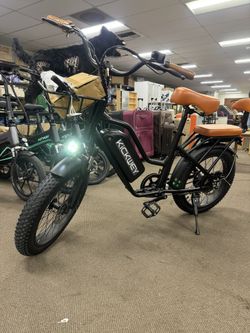 Kickwey 2-Seater Electric Bicycle with 1500W Peak for Adults, 20'' Wide Tire eBike, Removable 48V 20AH Battery, 36MPH Commuting City Bike, UL2849