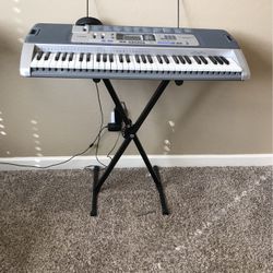 Casio Key Lightning Sistem Lk-100 Keyboard and Stand