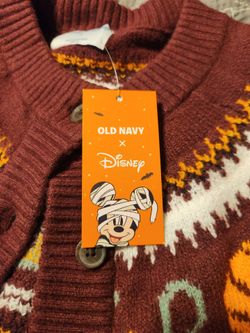 Old Navy sold out mickey mouse pumpkin cardigan