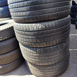 4 Goodyear tires size 265-60-17 all 4 for $200 free installation and balance