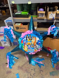 Bluey tambor piñata