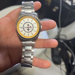 Nfl Game Time Pittsburgh Steelers Men's Wristwatch
