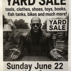 YARD SALE- FREE TO ATTEND!