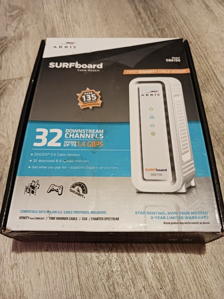 ARRIS SURFboard SB6190 DOCSIS 3.0 Cable Modem