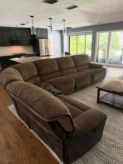 Power Recliner Sectional Sofa