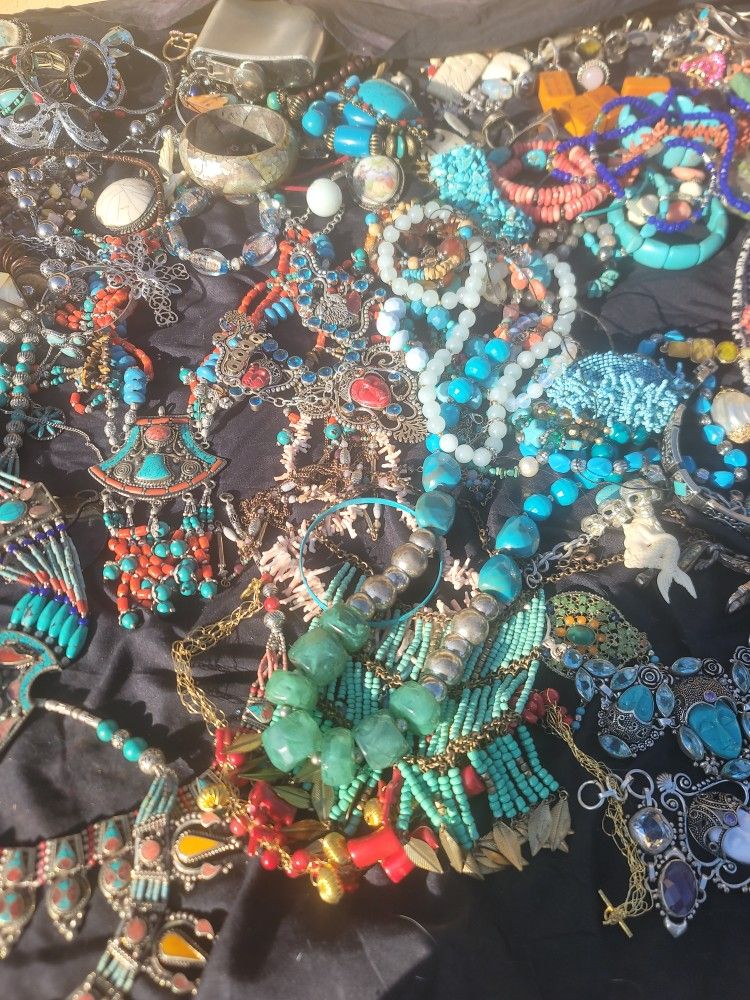 vintage jewelry for sale sterling amethyst coral Turquoise